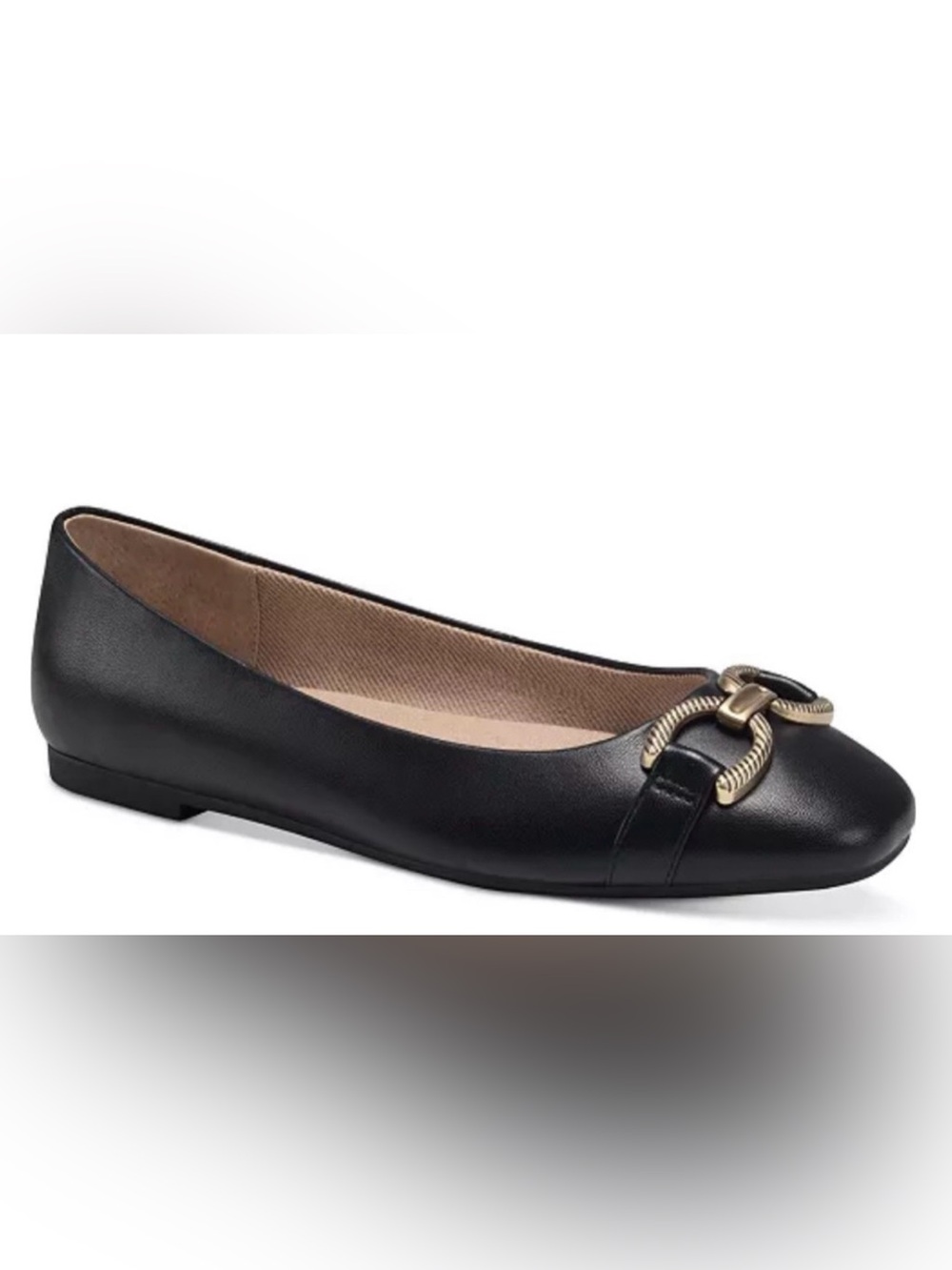Giani Bernini Women's Brookee Memory Foam Ballet Flats Black Sz.10